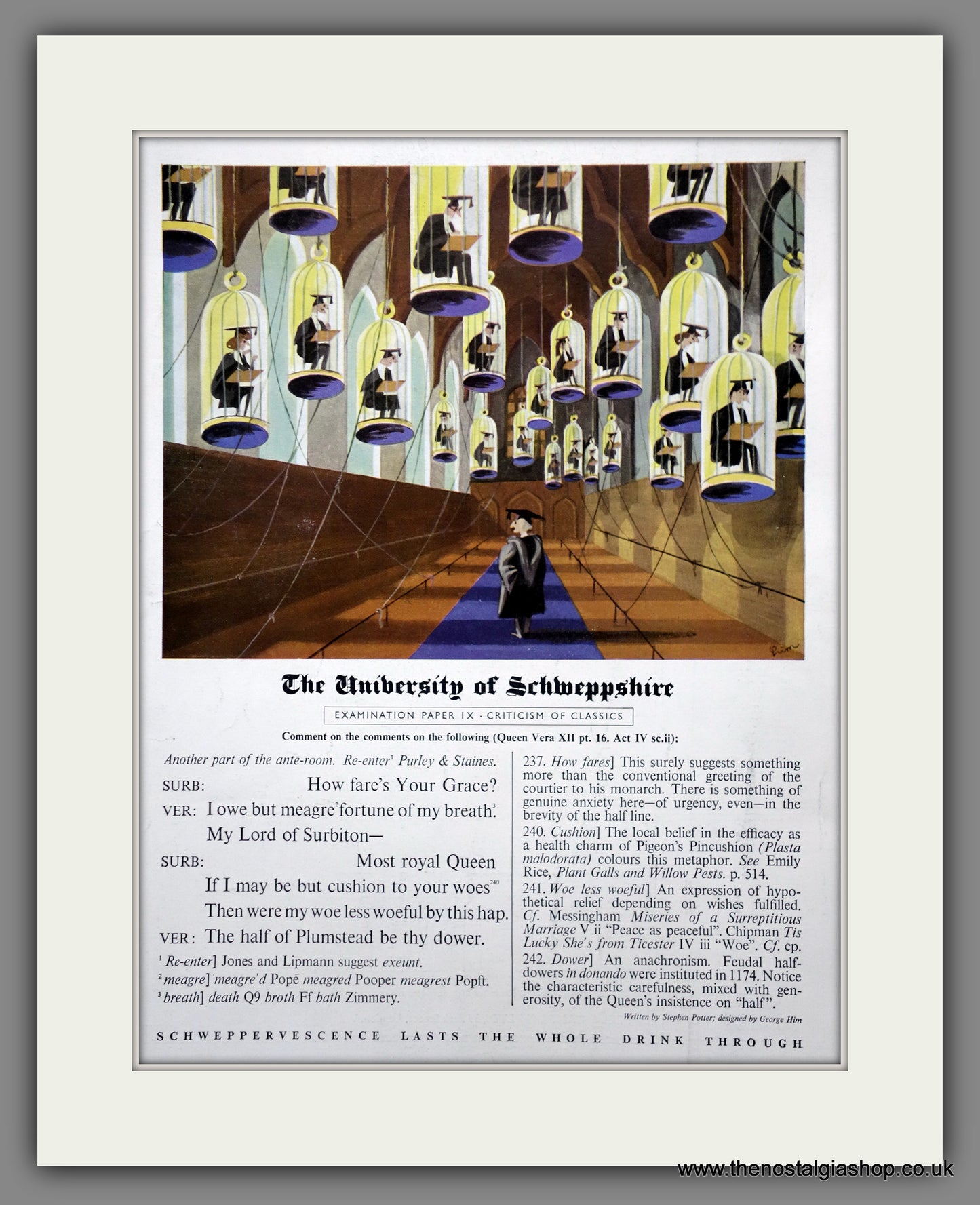 Schweppes Tonic Water. Original Advert 1961 (ref AD301029)