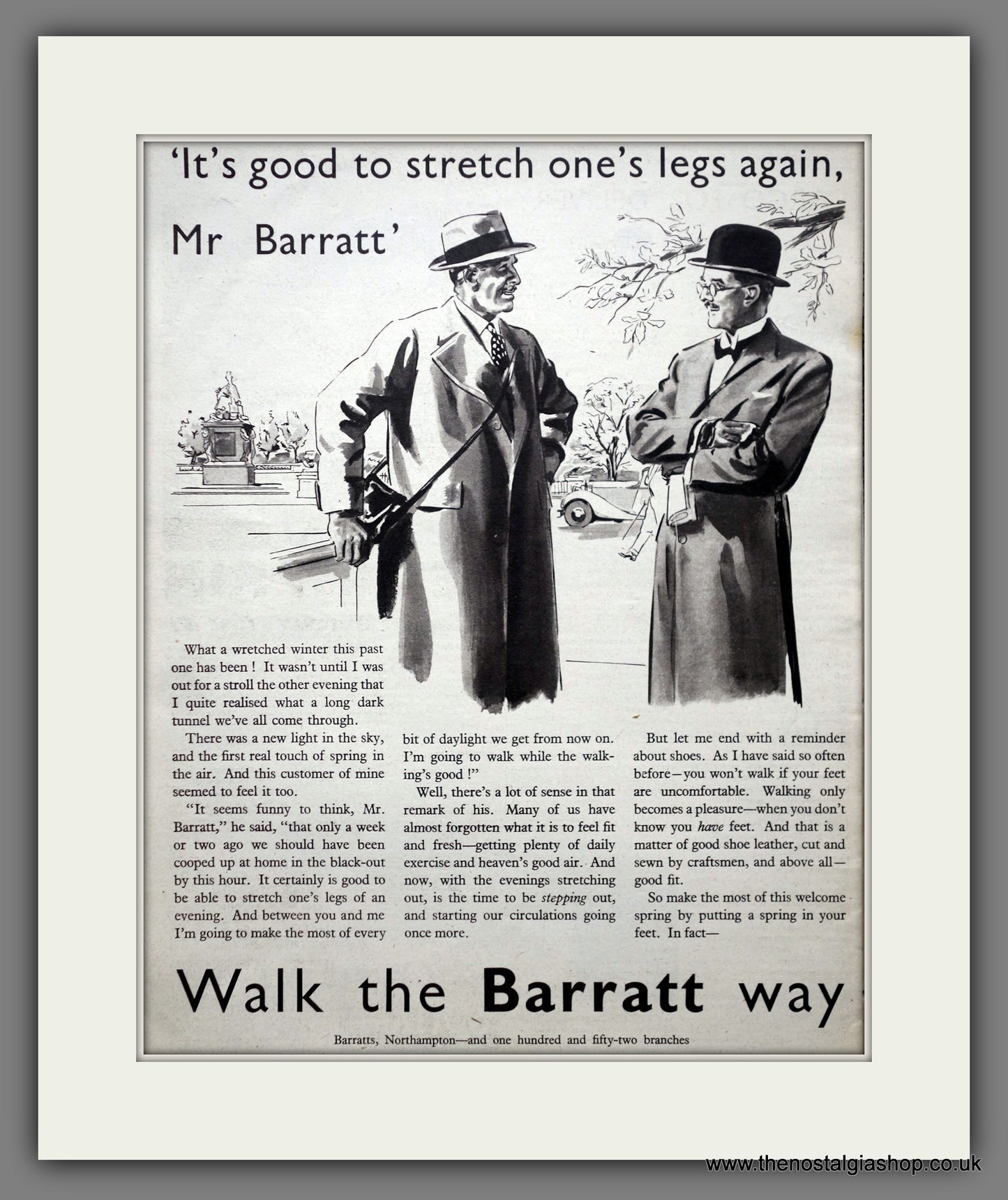 Barratt's Boots & Shoes. Original Vintage Advert 1940 (ref AD301131)