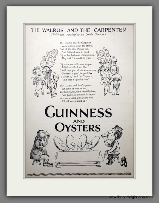 Guinness & Oysters. Original Advert 1929 (ref AD301057)