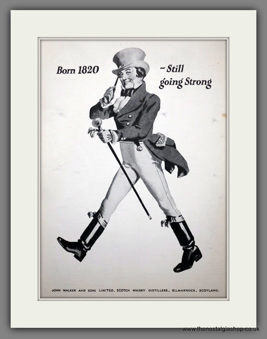 Johnnie Walker Whisky. Original Advert 1929 (ref AD301061)