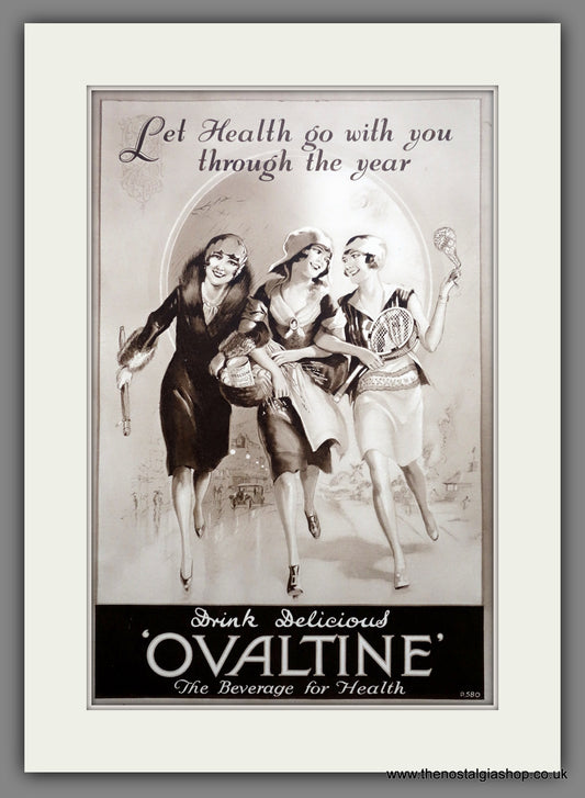 Ovaltine Food Beverage. Original Advert 1929 (ref AD301075)