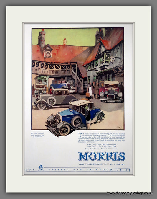 Morris Coupe Range. Original Advert 1929 (ref AD301083)