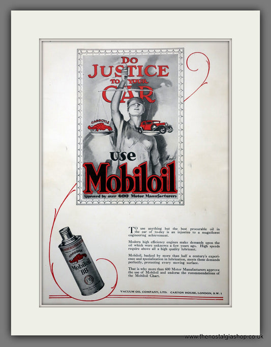 Mobiloil. Original Advert 1928 (ref AD301091)