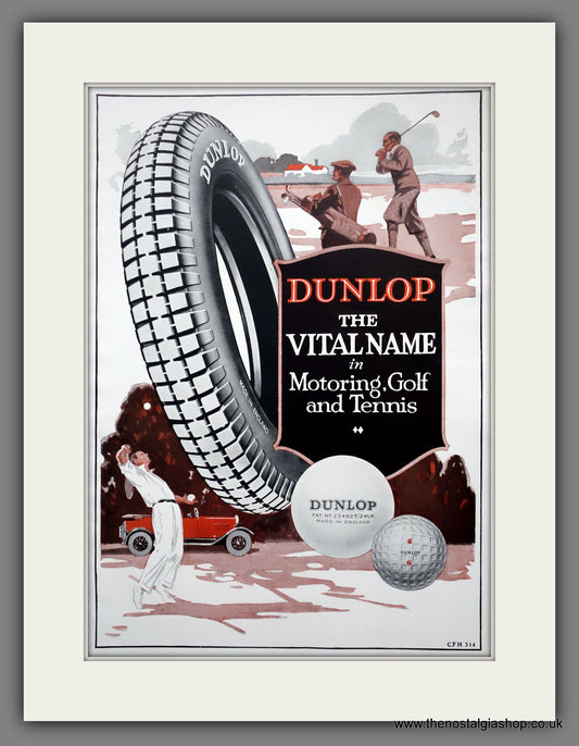 Dunlop Tyres. Original Advert 1928 (ref AD301093)