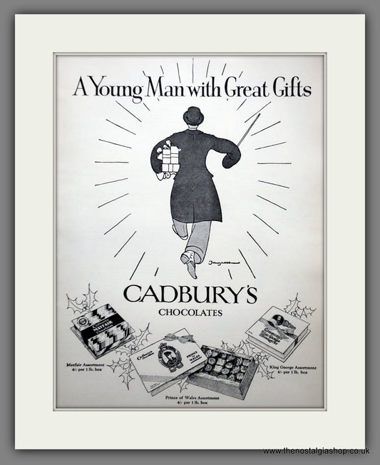 Cadbury's Chocolates. Original Advert 1928 (ref AD301099)