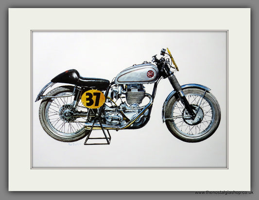 BSA Gold Star 1955. Motorcycle Print 1970's (ref PR3048)
