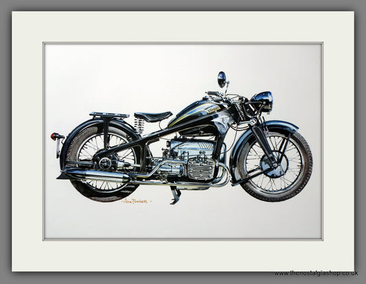 Zundapp K800 1937. Motorcycle Print 1970's (ref PR3054)