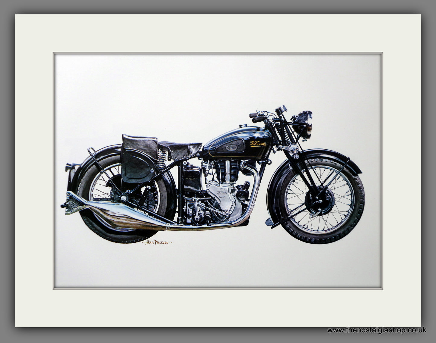 Velocette MSS 1939. Motorcycle Print 1970's (ref PR3062)