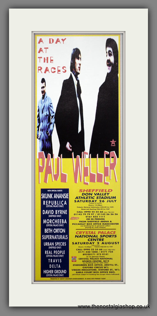 Paul Weller A Day At The Races . 1997 Original Advert (ref AD400101)