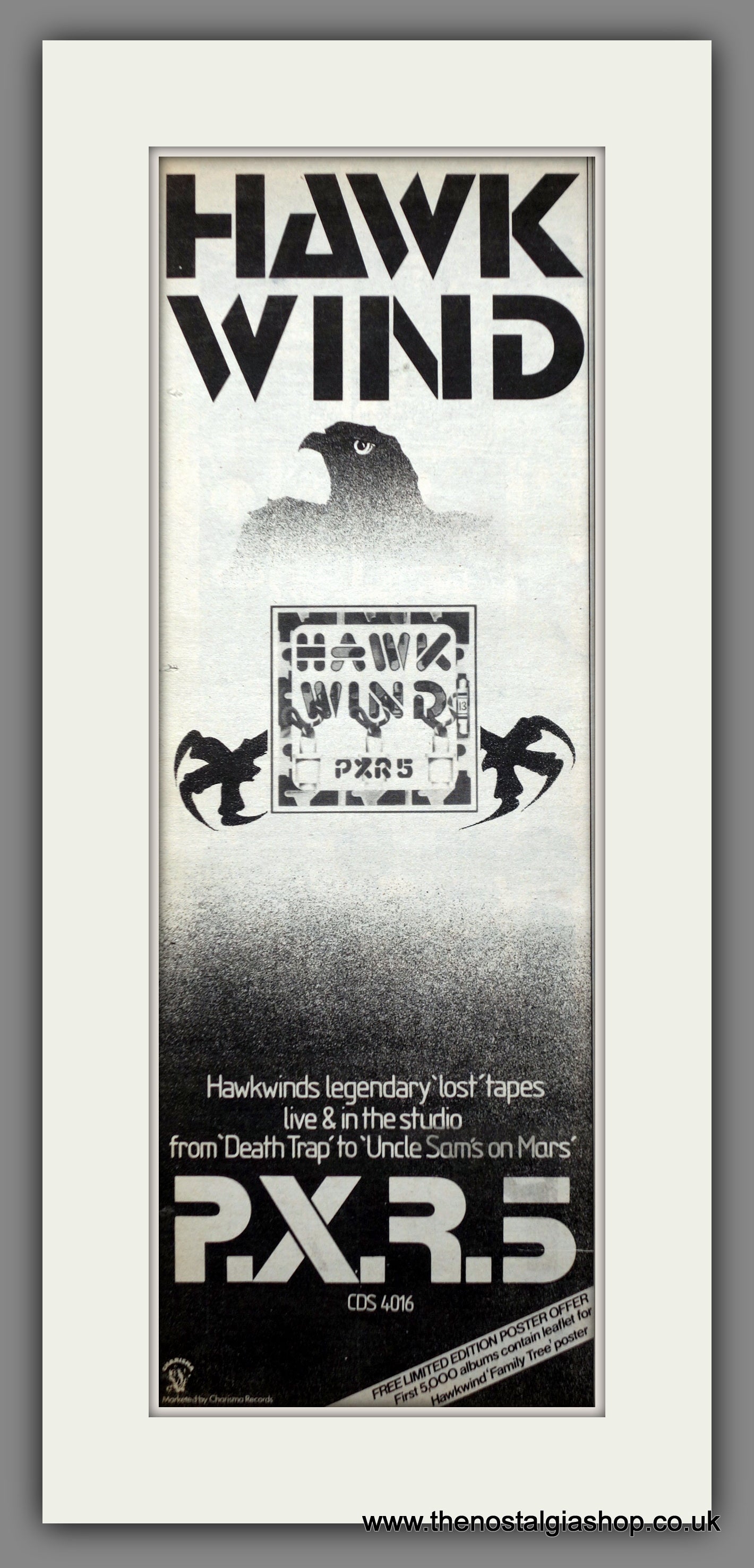 Hawkwind PXR5. Original Advert 1979 (ref AD200590)