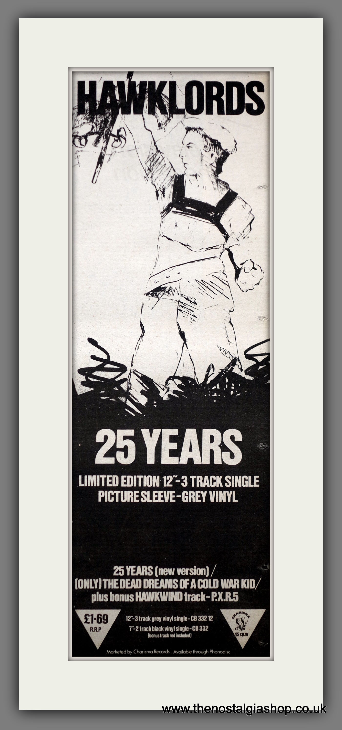 Hawklords 25 Years. Original Advert 1979 (ref AD200606)