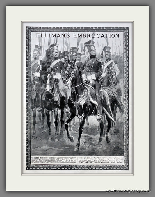 Elliman's Embrocation. Large Original Advert 1912 (ref AD15422)