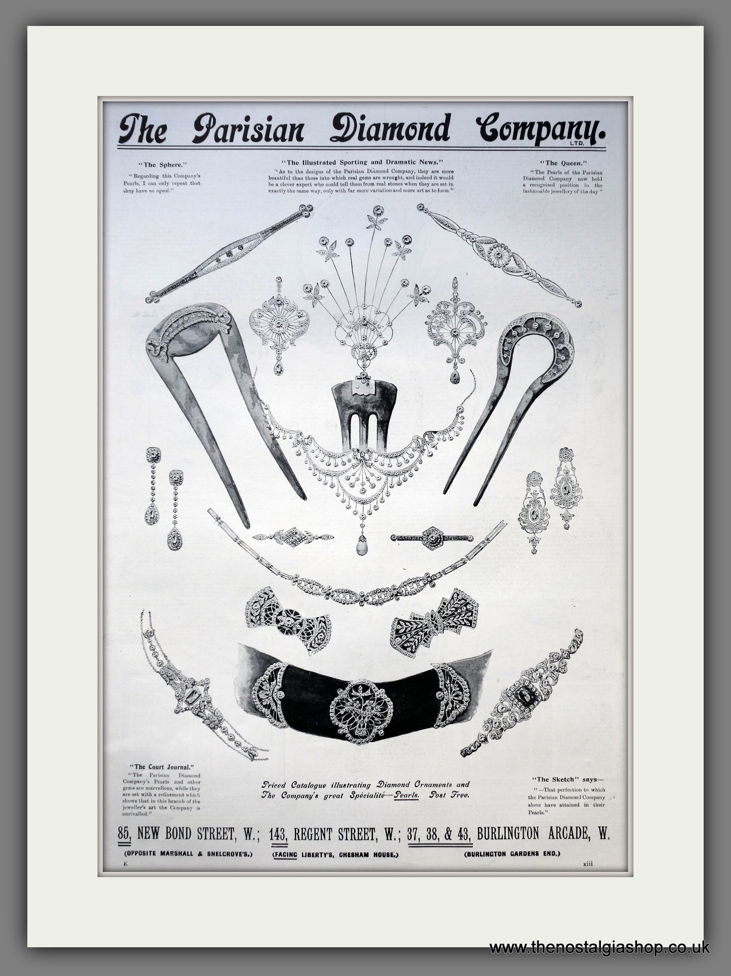 Parisian Diamond Company. Original Advert 1912 (ref AD15456)
