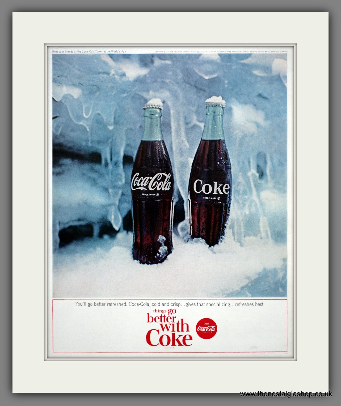Coca-Cola Drink. Original American Advert 1964 (ref AD301141)