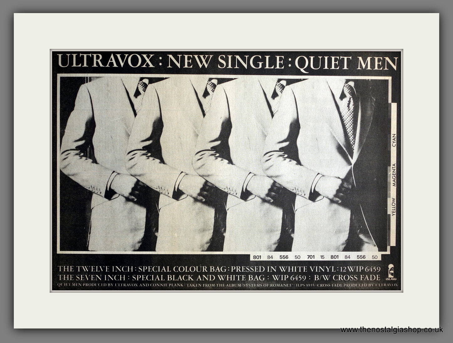 Ultravox Quiet Men. Original Advert 1978 (ref AD15515)