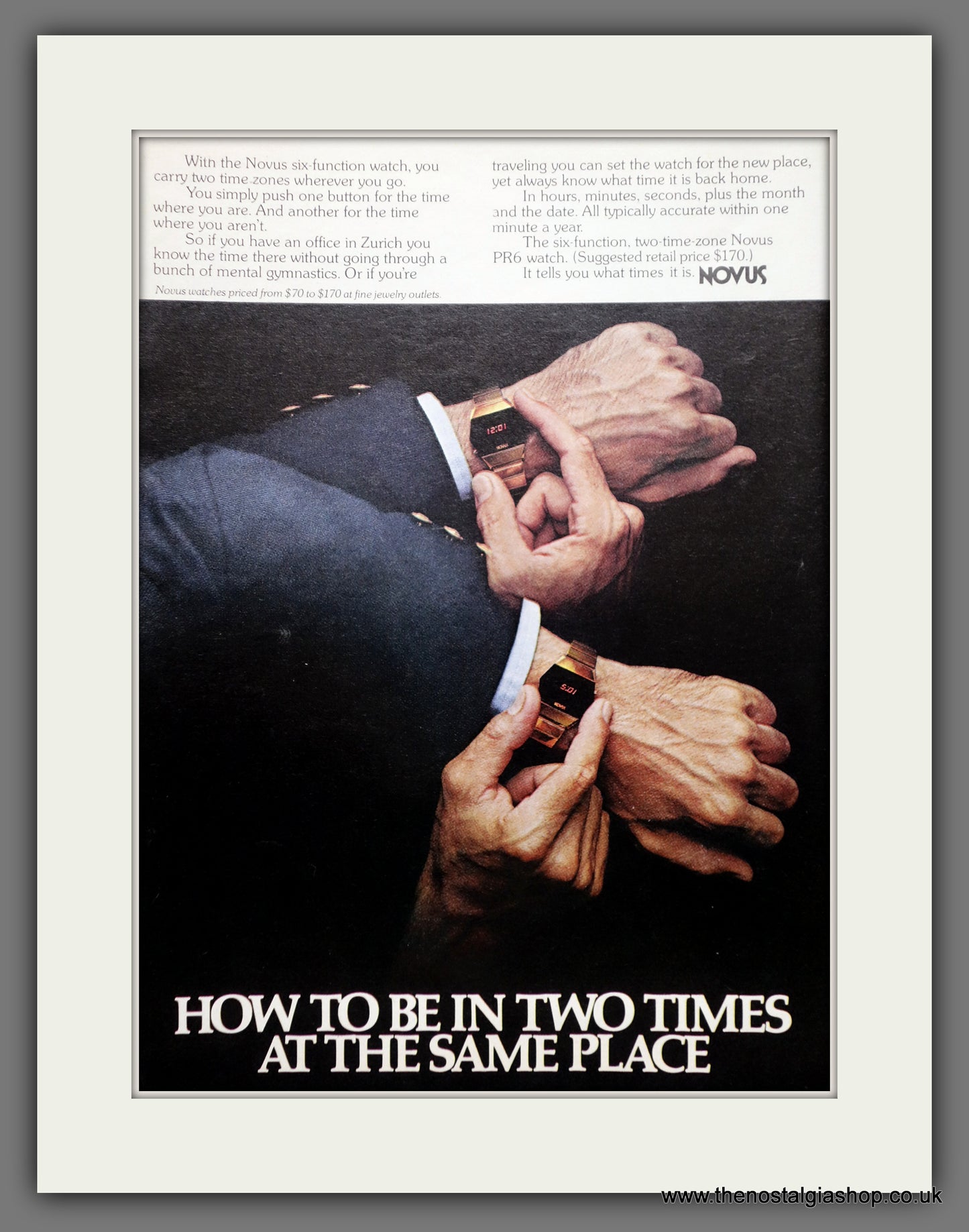 Novus Digital Watches. Original Advert 1976 (ref AD60898)