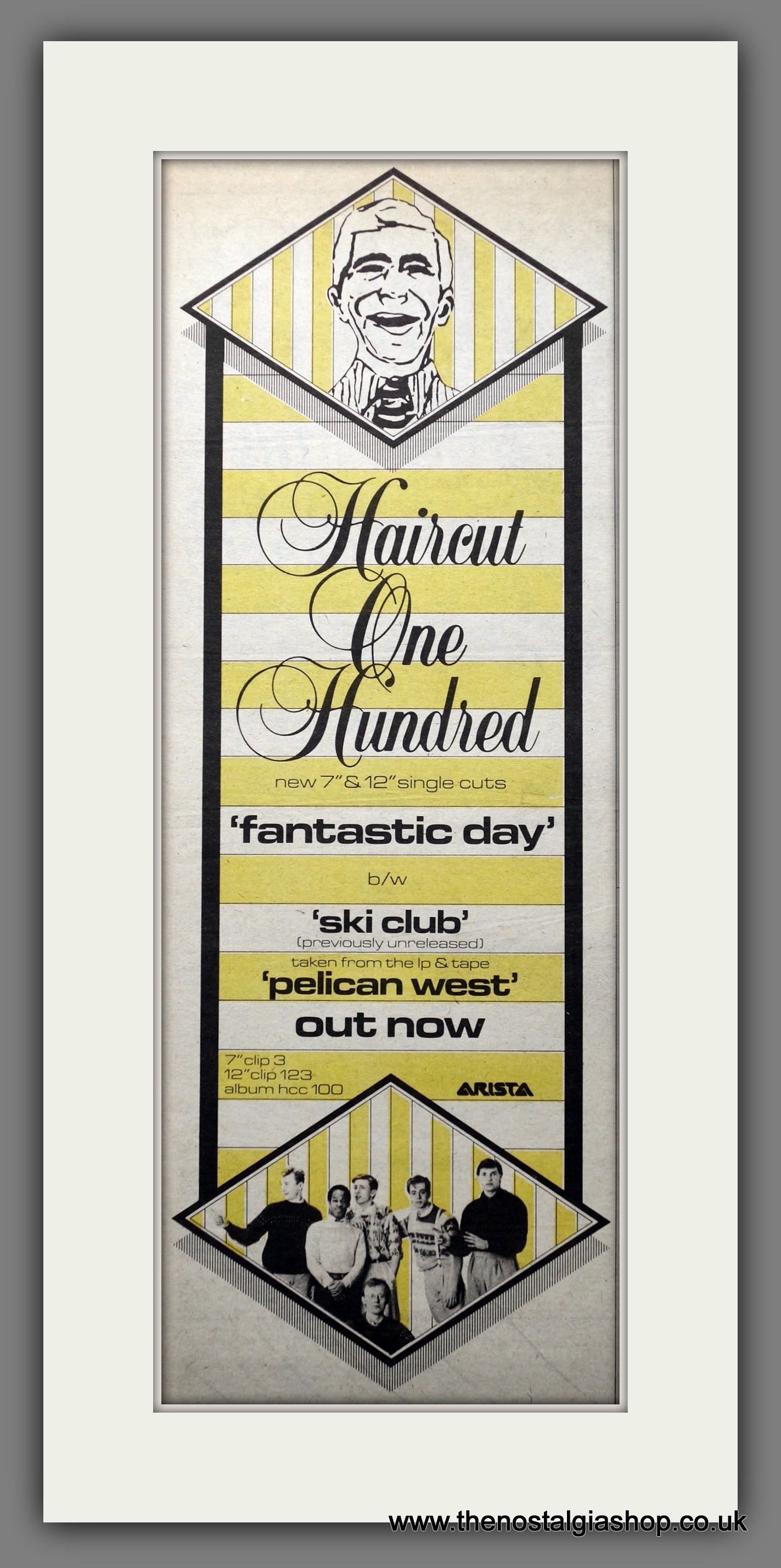 Haircut One Hundred Fantastic Day. Original Advert 1982 (ref AD200617)
