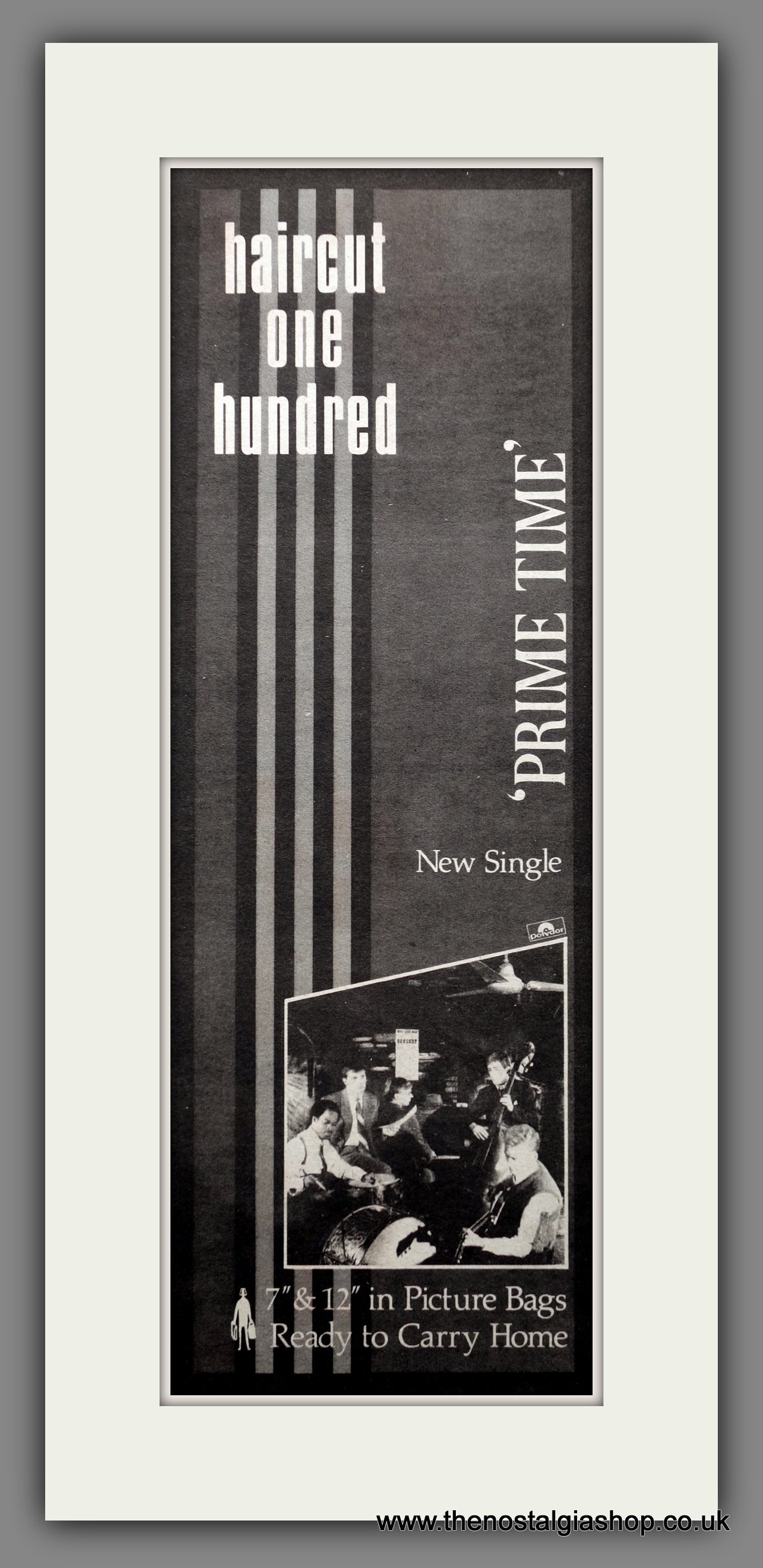 Haircut One Hundred Prime Time. Original Advert 1983 (ref AD200618)