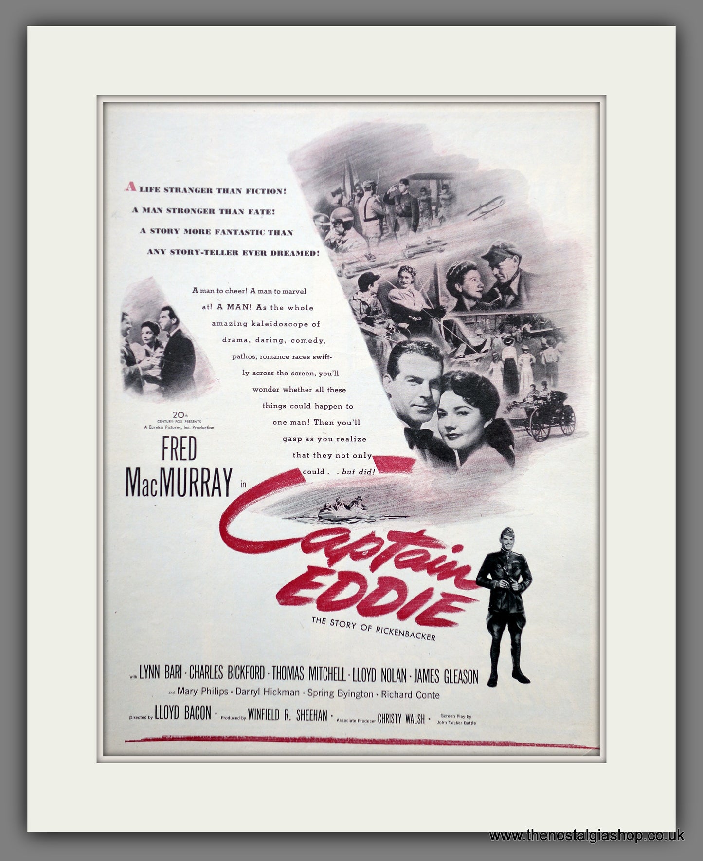 Captain Eddie. The Story of Rickenbacker. Original Advert 1945 (ref AD301200)