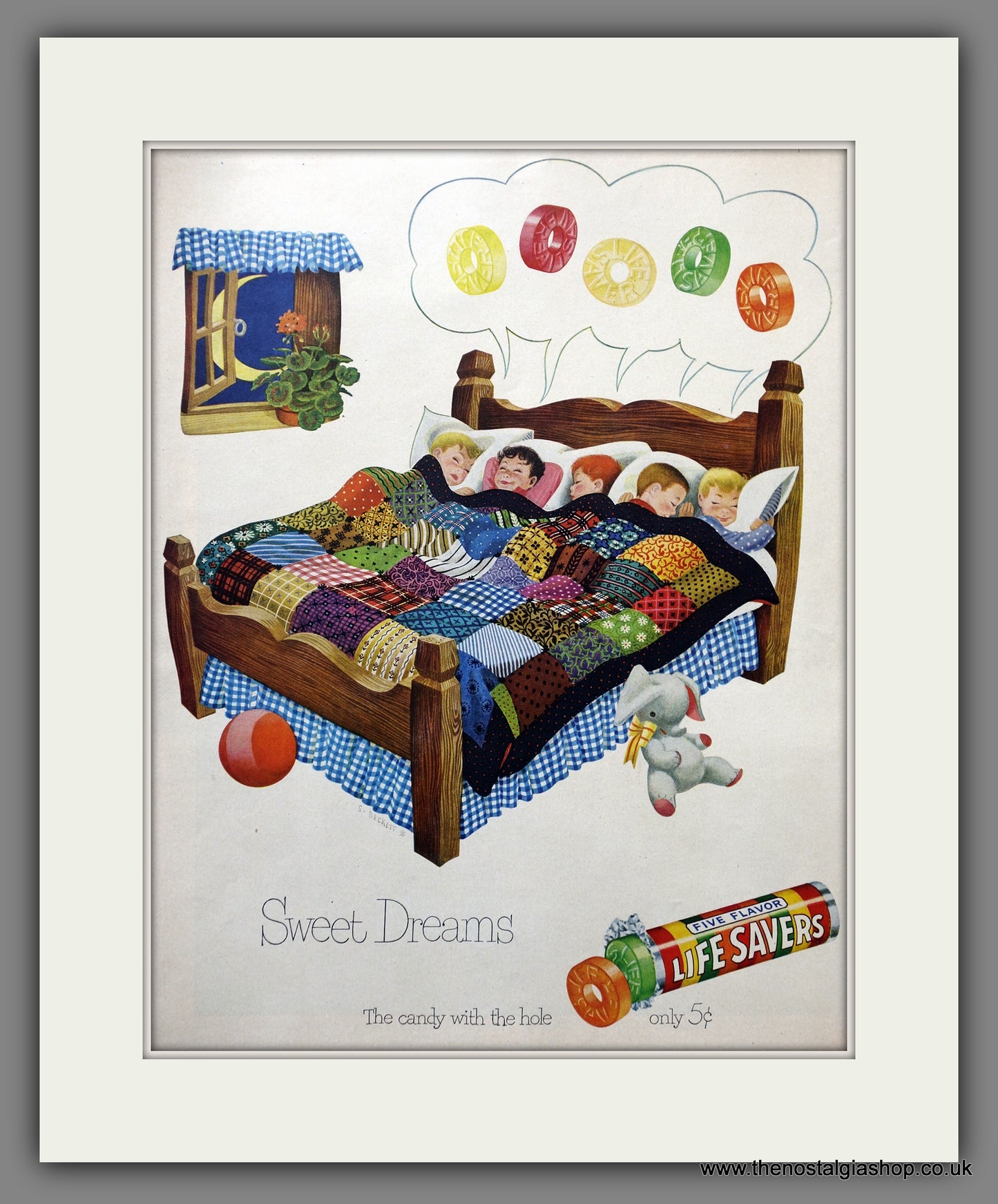 Life Savers. The Candy with the Hole. Original American Advert 1950 (ref AD301230)