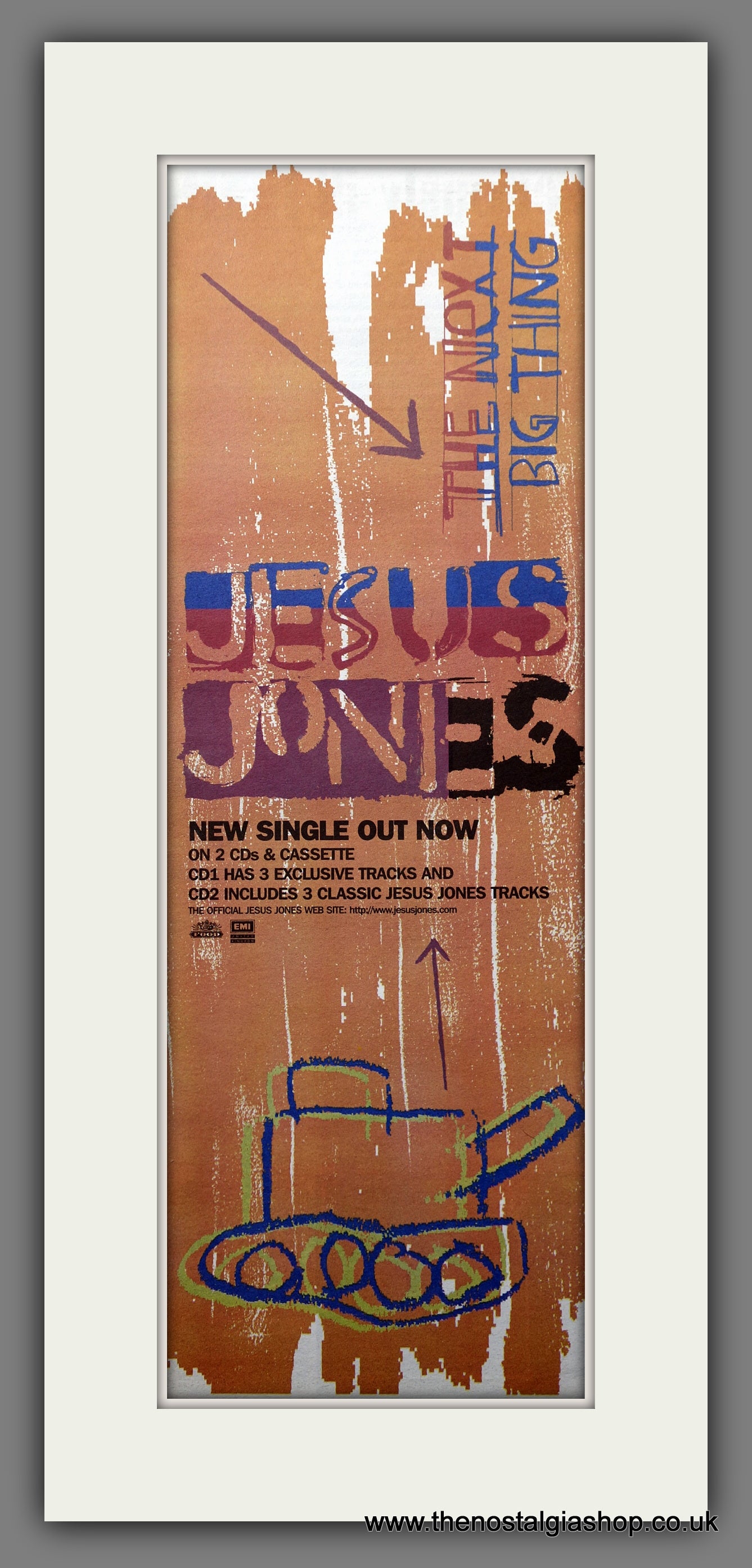 Jesus Jones The Next Big Thing. Original Advert 1997 (ref AD200687)