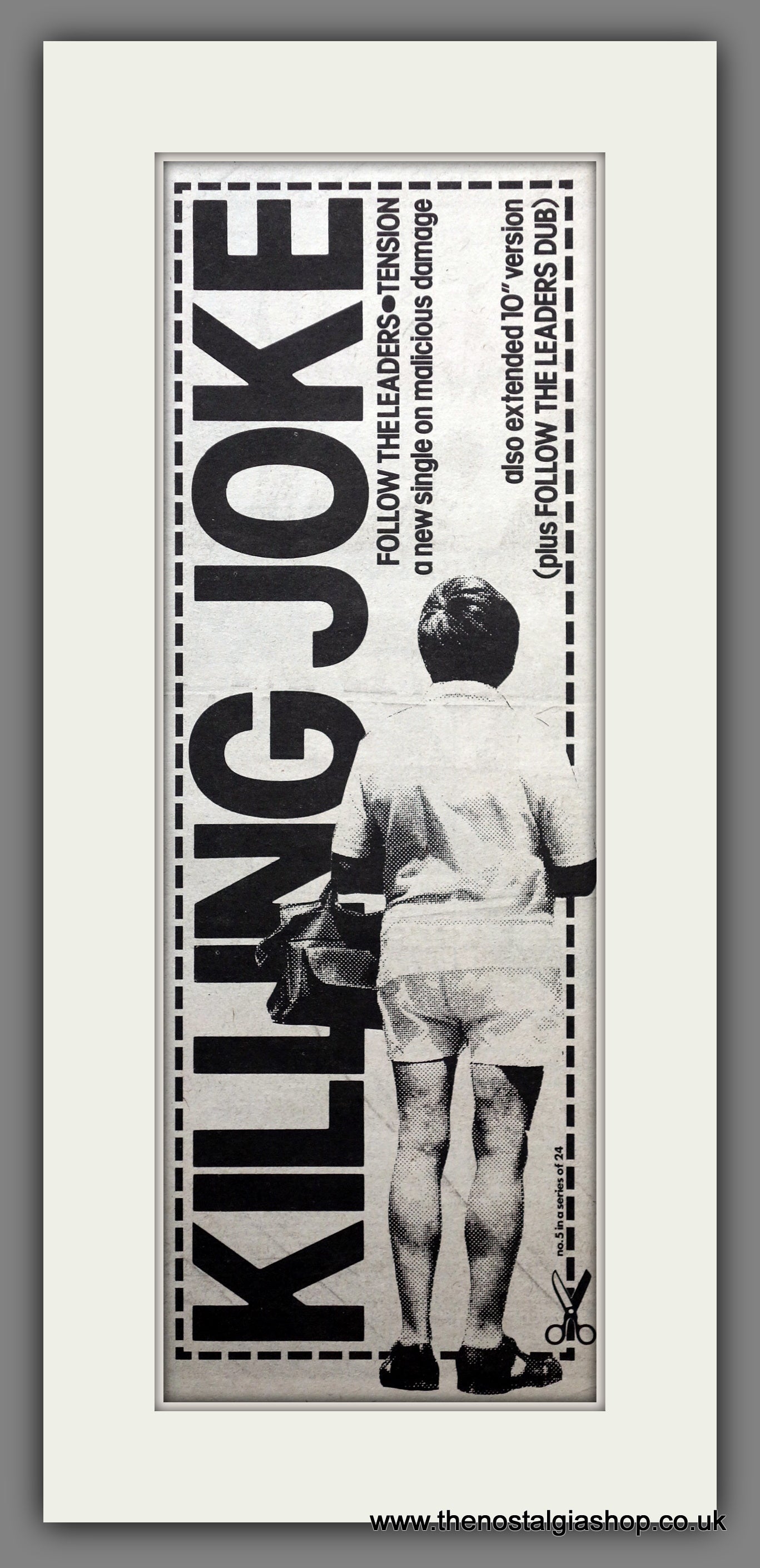 Killing Joke Follow The Leaders. Original Advert 1981 (ref AD200702)