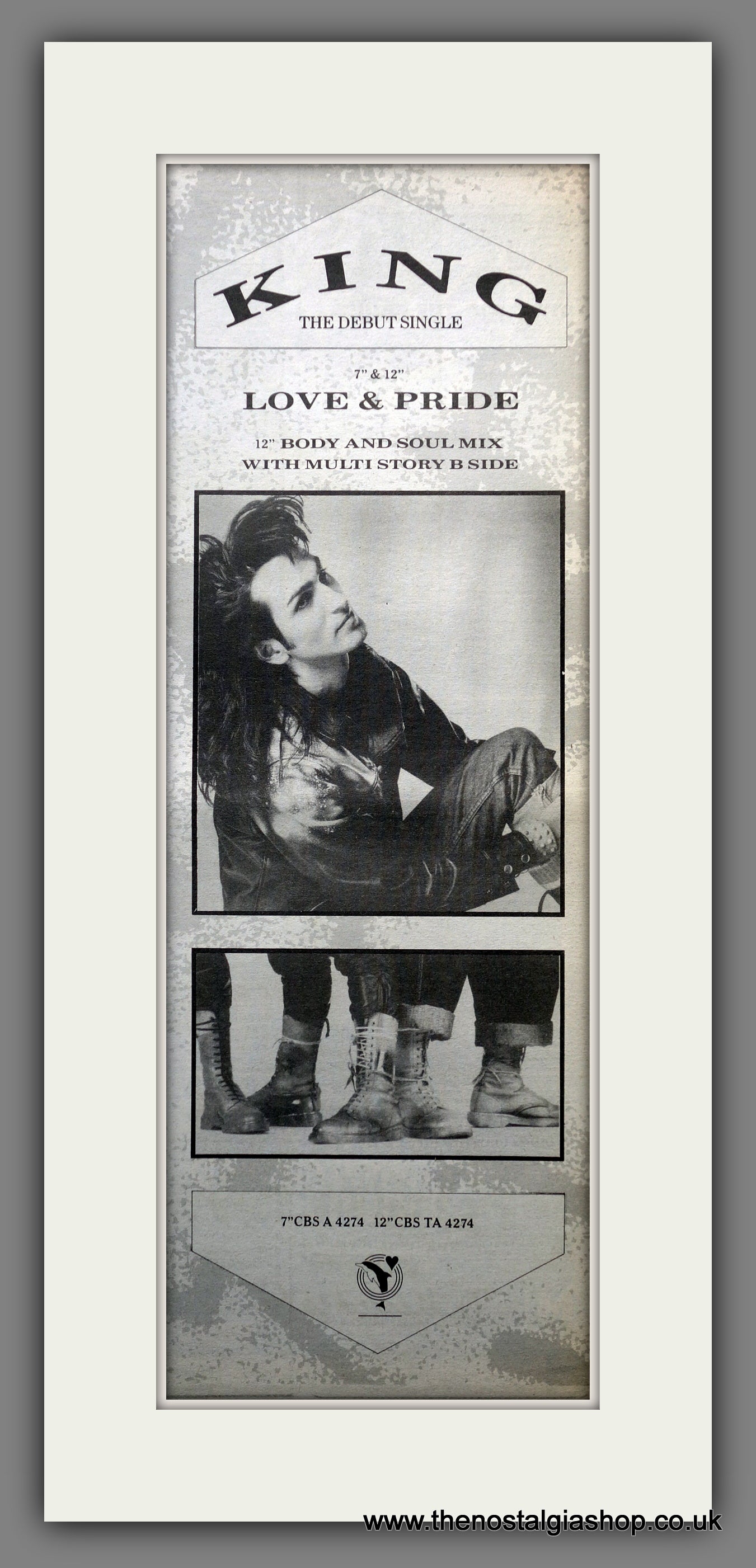 King Love & Pride. Original Advert 1984 (ref AD200708)