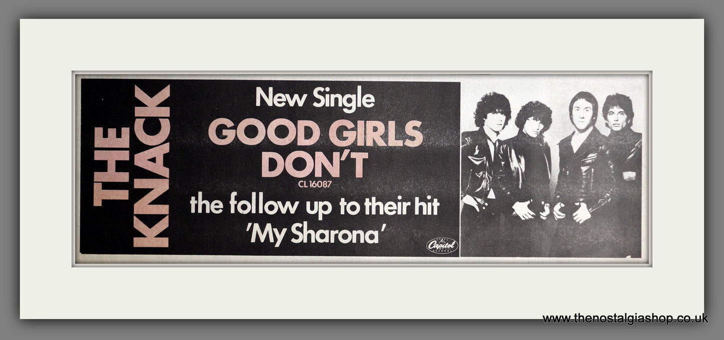 Knack (The) Good Girls Don't. Original Advert 1979 (ref AD200712)