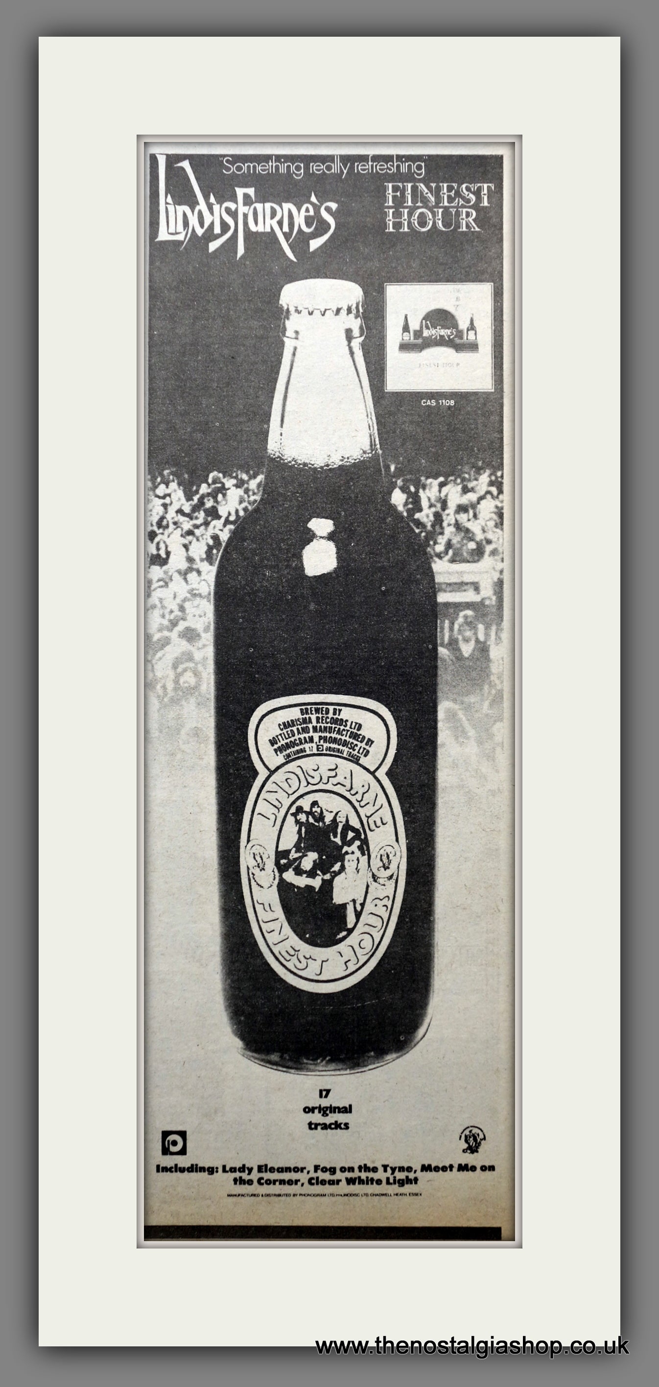 Lindisfarne Finest Hour. Original Advert 1975 (ref AD200735)