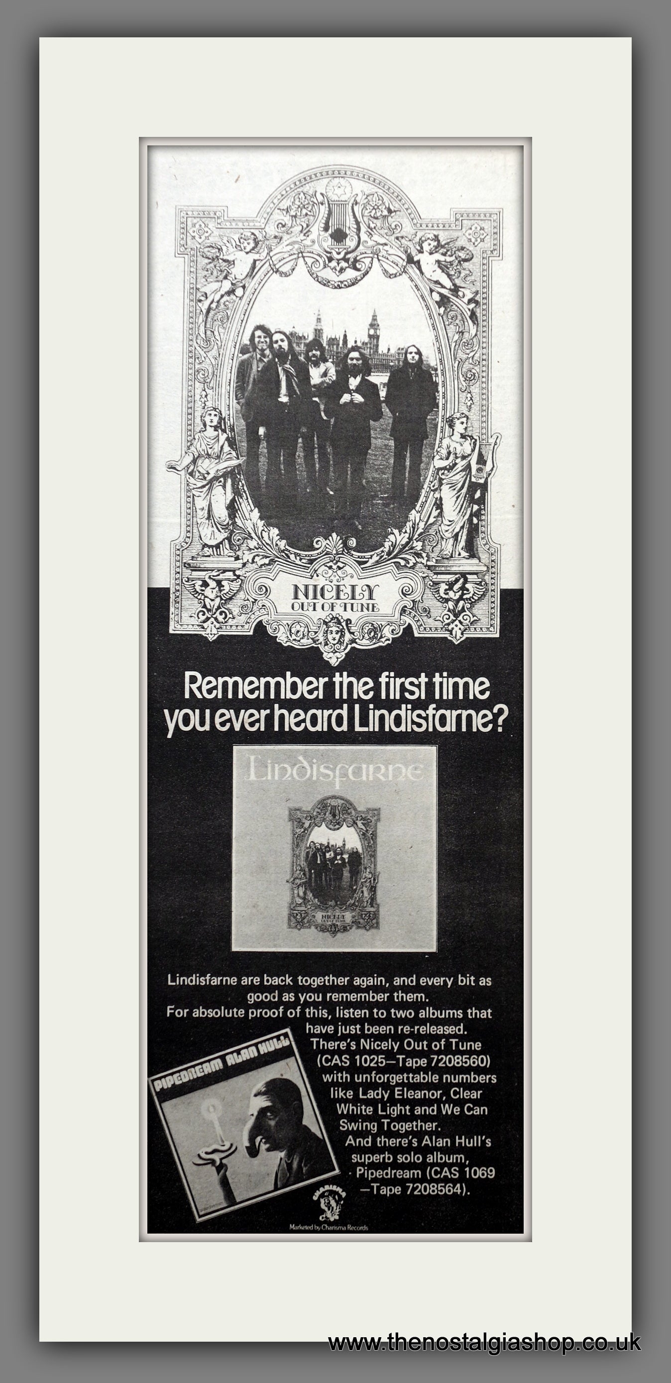 Lindisfarne Nicely Out Of Tune. Original Advert 1978 (ref AD200736)