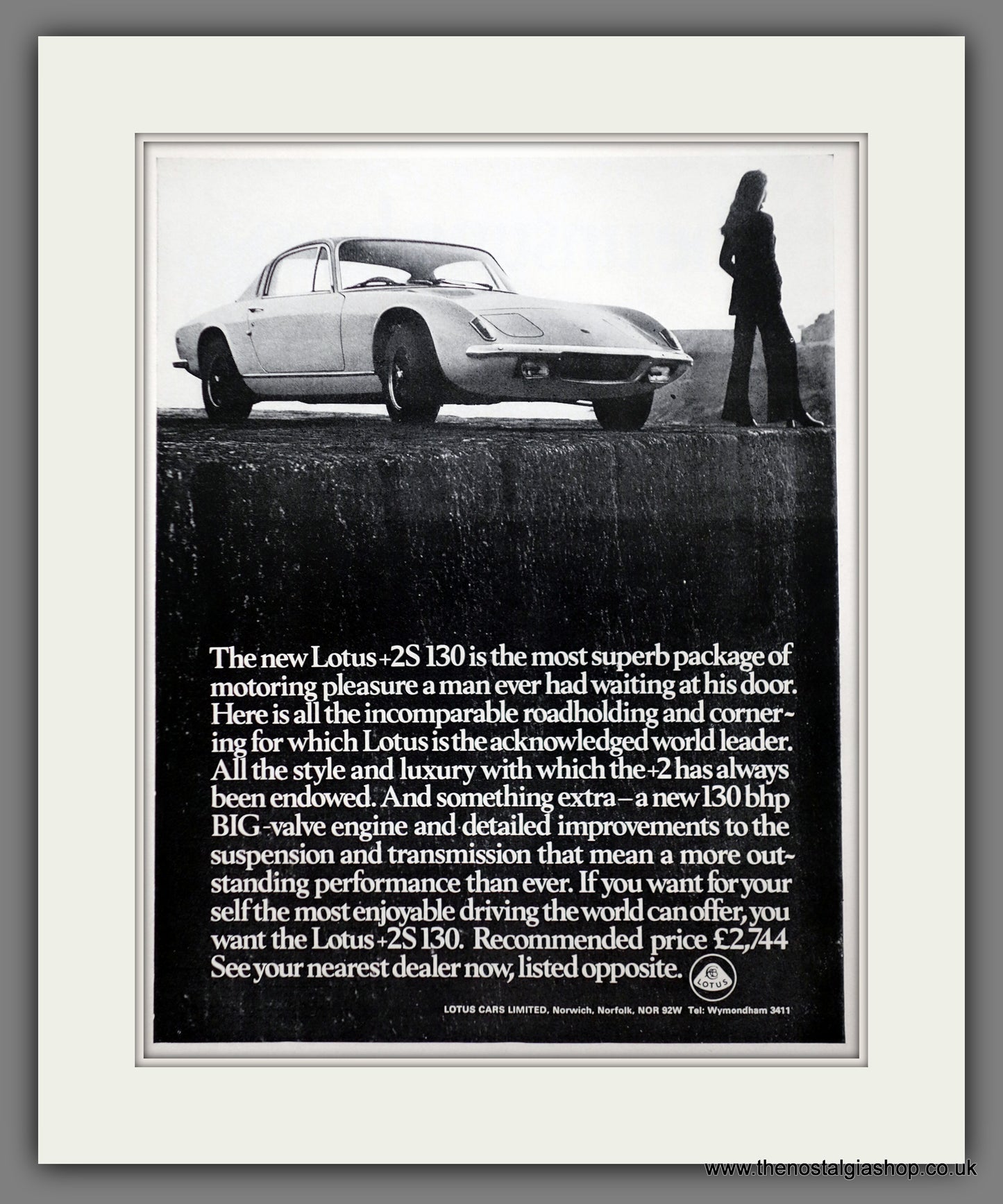 Lotus +2S 130 1971 Original Advert (ref AD61027)