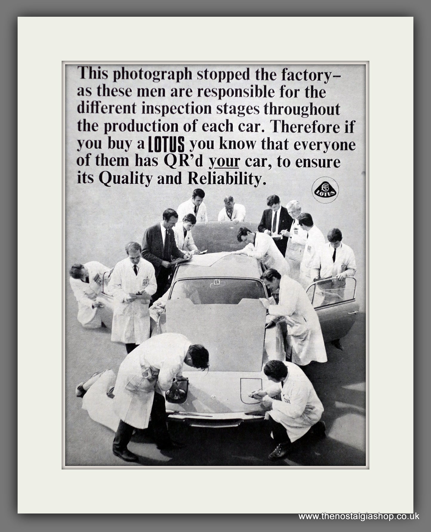 Lotus Cars. 1968 Original Advert (ref AD61033)
