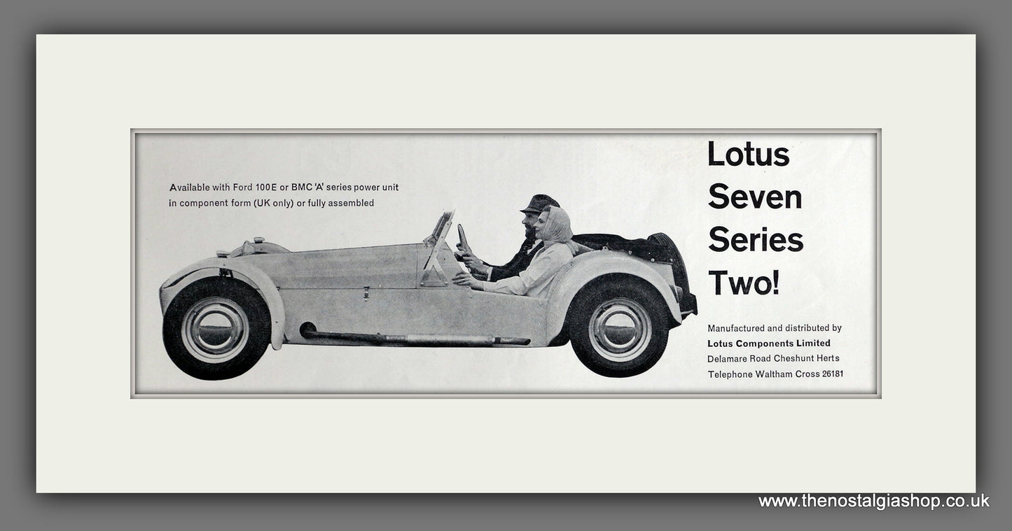 Lotus Seven Series Two. 1960 Original Advert (ref AD61038)