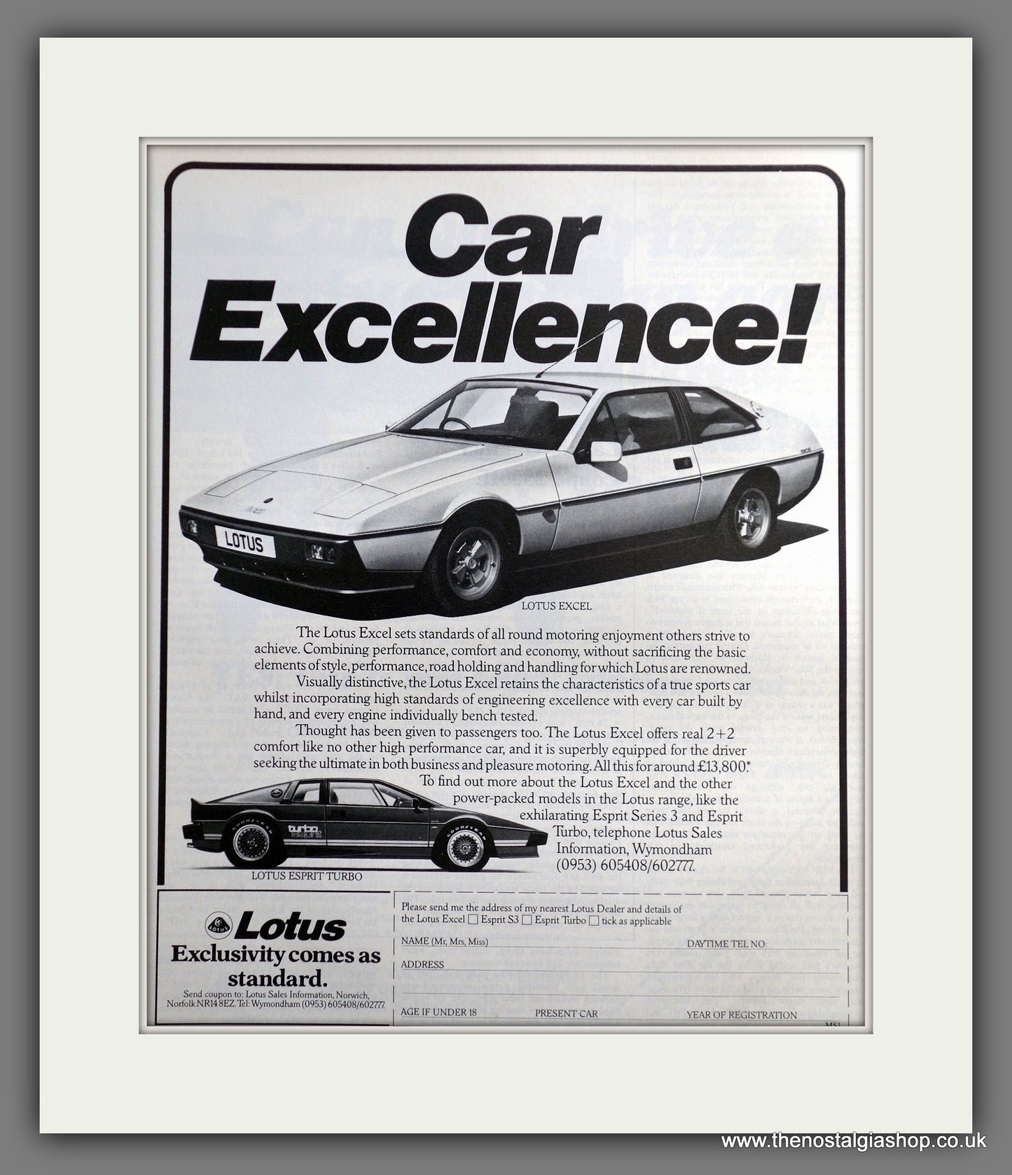 Lotus. 1983 Original Advert (ref AD61073)