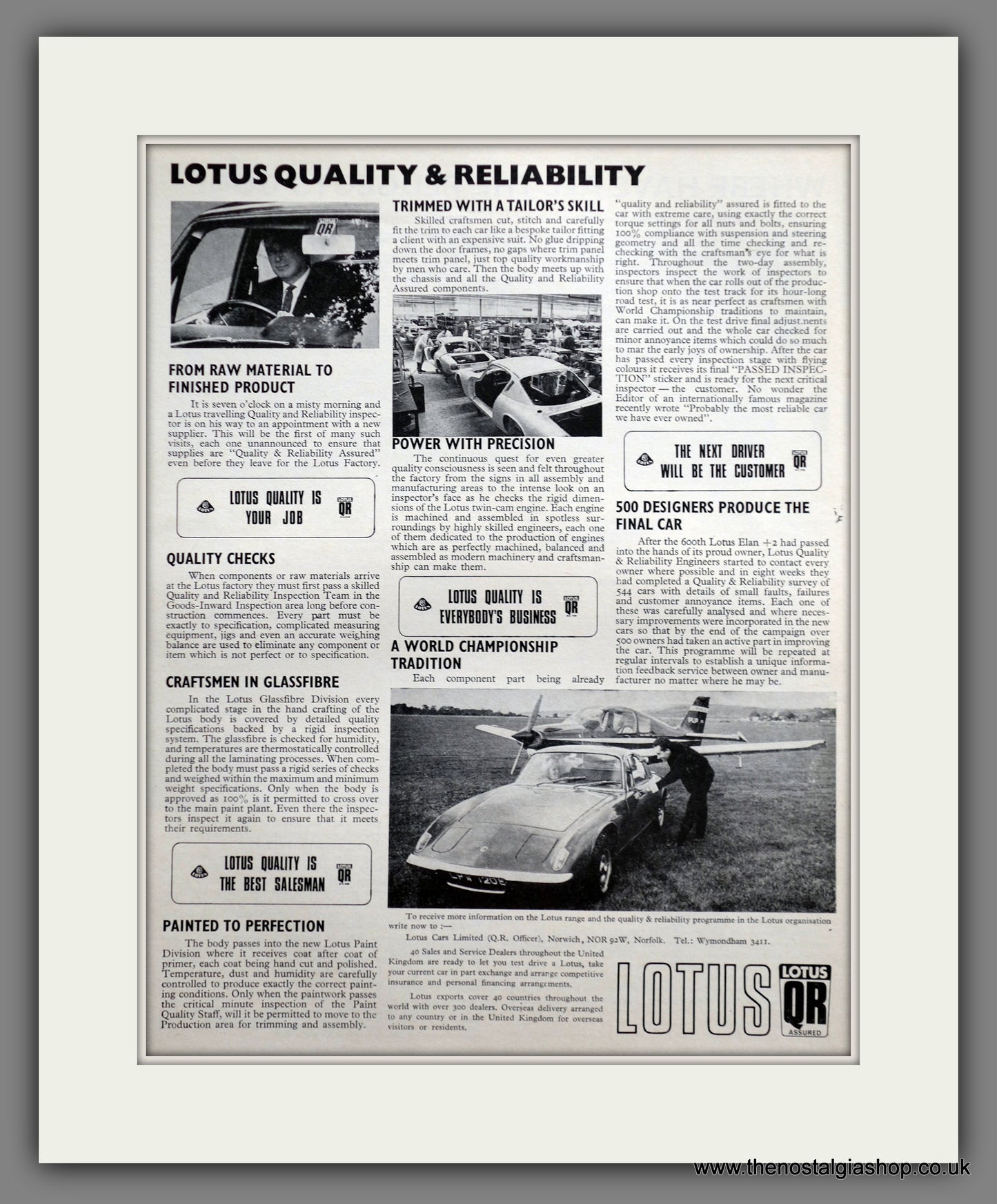 Lotus. 1968 Original Advert (ref AD61132)