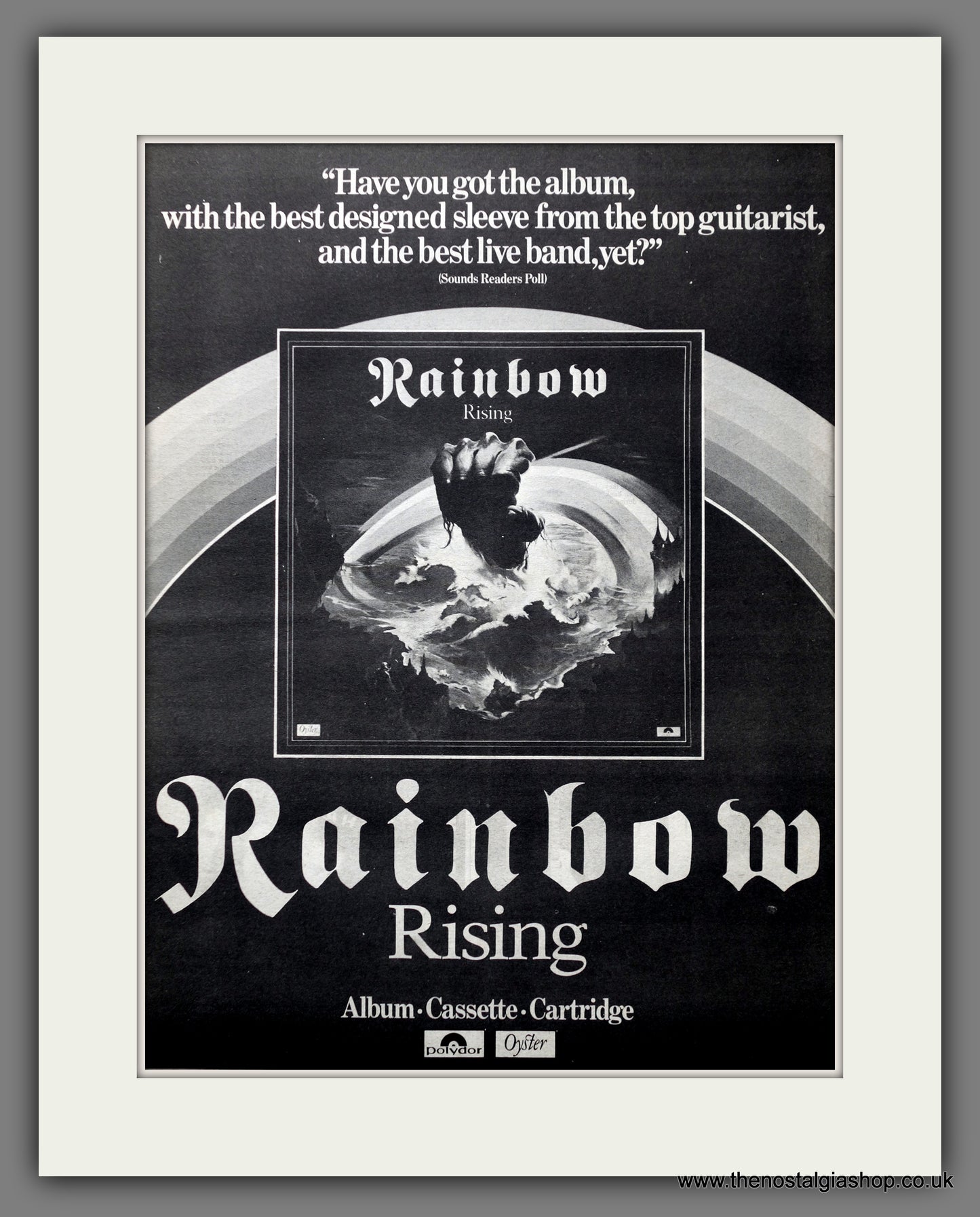 Rainbow Rising. Original Advert 1977 (ref AD15535)