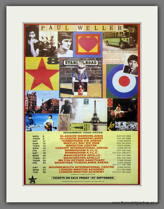 Paul Weller Stanley Road. Original Advert 1995 (ref AD15572)