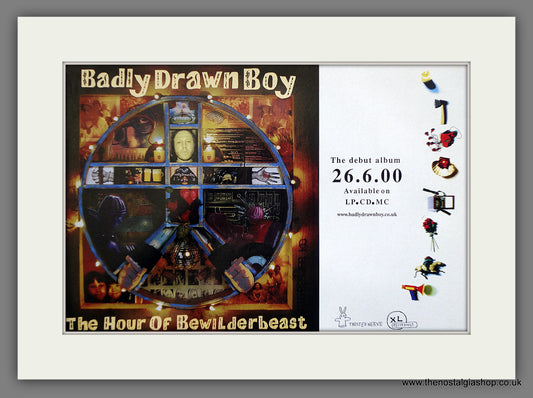 Badly Drawn Boy The Hour Of Bewilderbeast. Original Advert 2000 (ref AD61174)