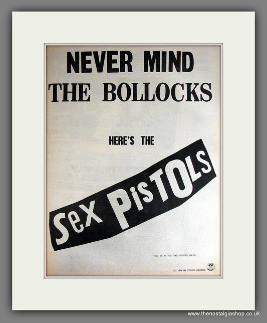 Sex Pistols. Never Mind The Bollocks. Vintage Advert 1977 (ref AD14108)