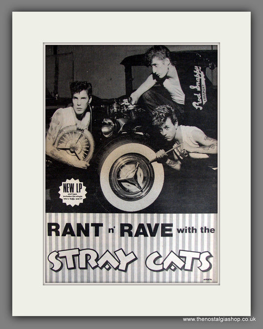 Stray Cats. Rant N' Rave. Vintage Advert 1983 (ref AD14122)