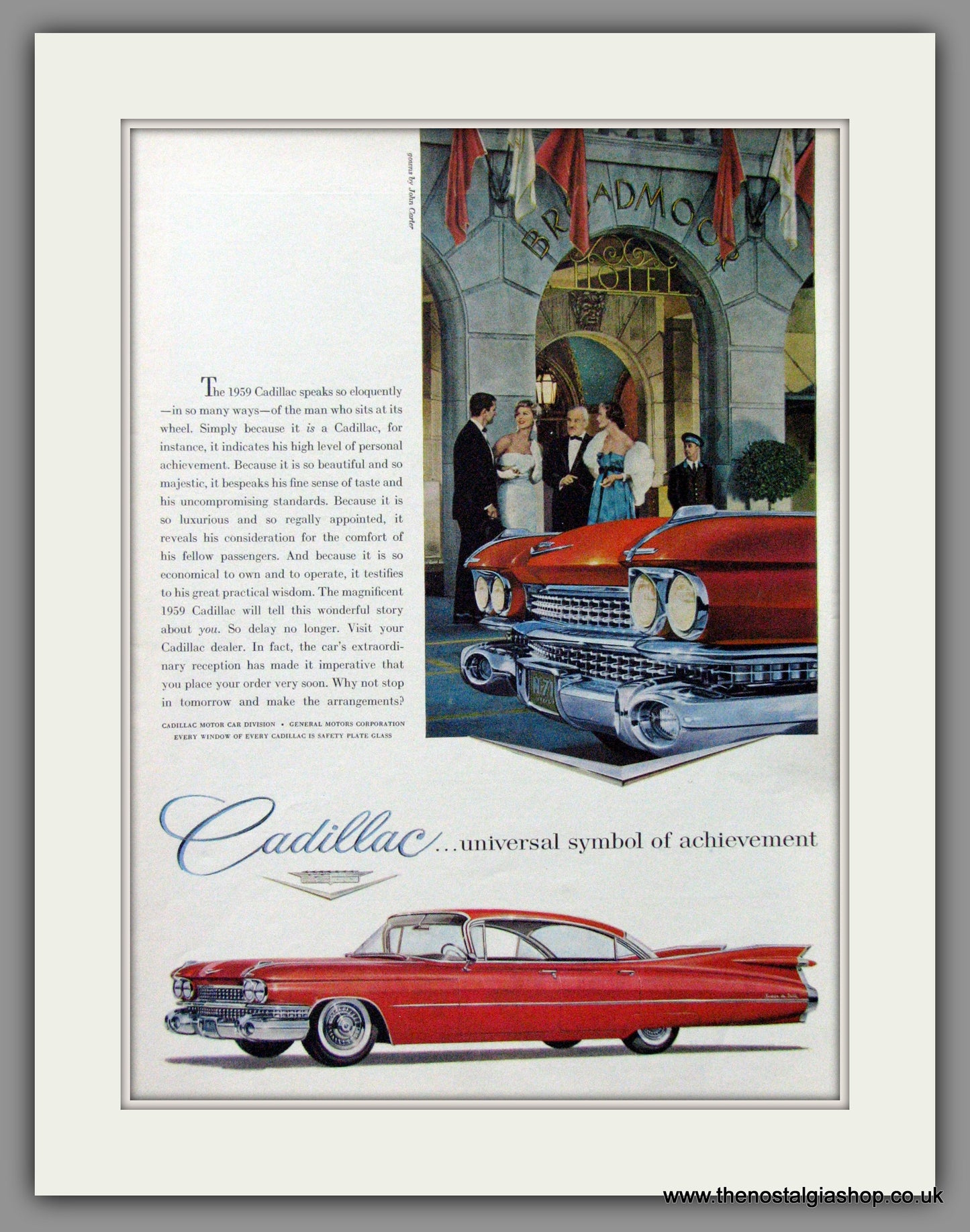 Cadillac 1959. Original American Advert (ref AD52202)