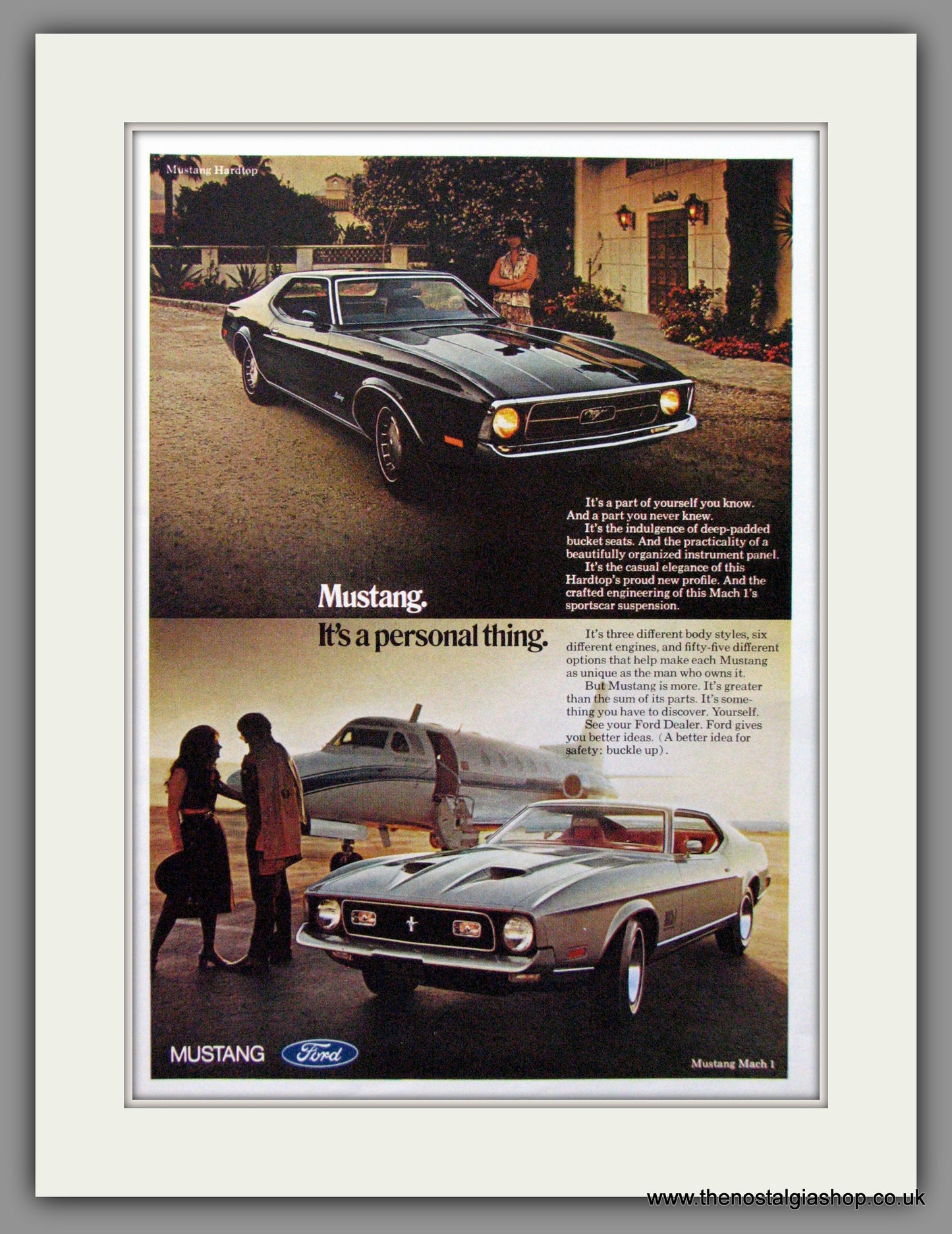 Ford Mustang '71. Original American Advert 1971 (ref AD54134)