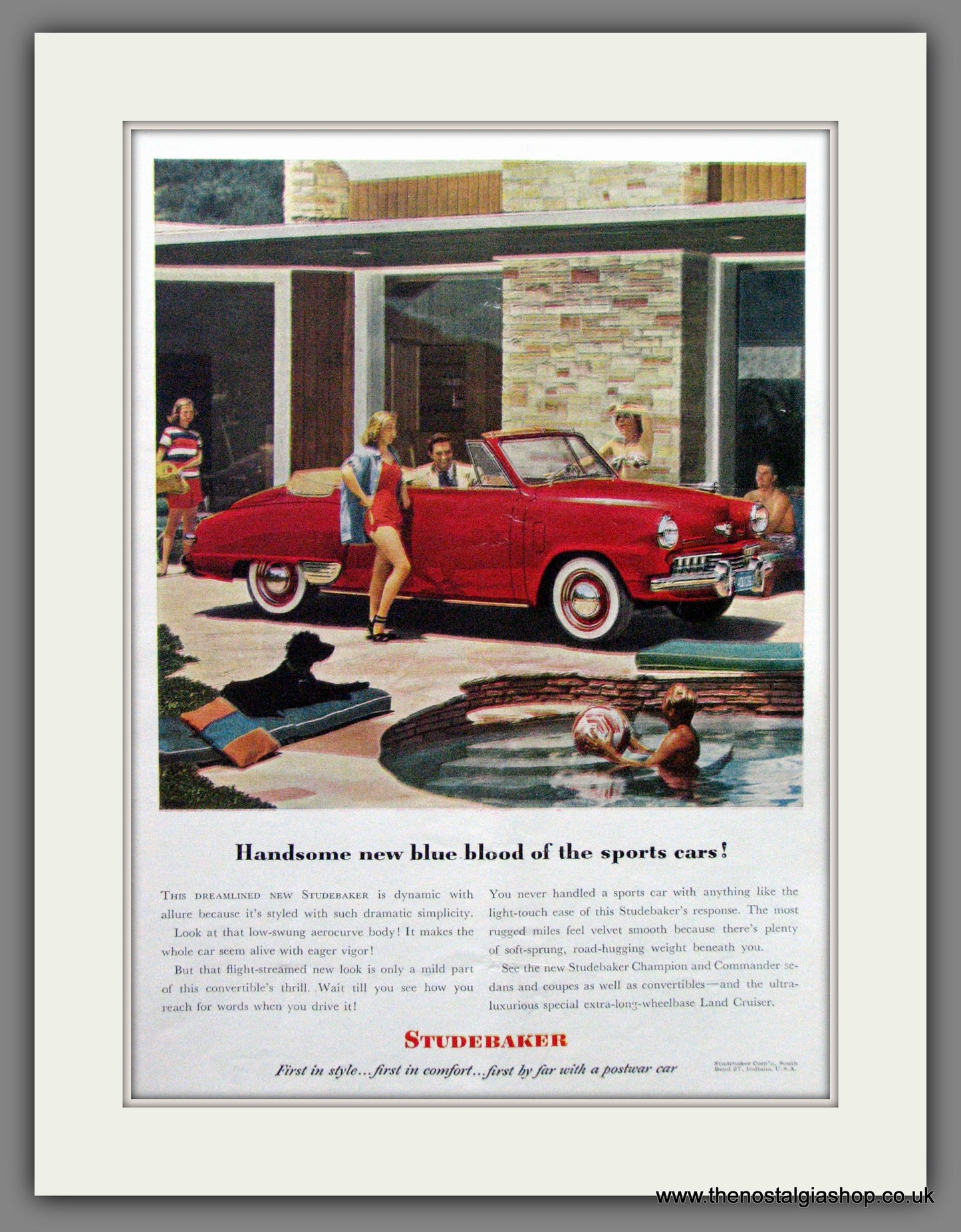 Studebaker Champion Convertible. 1948 Original American Advert (ref AD52285)