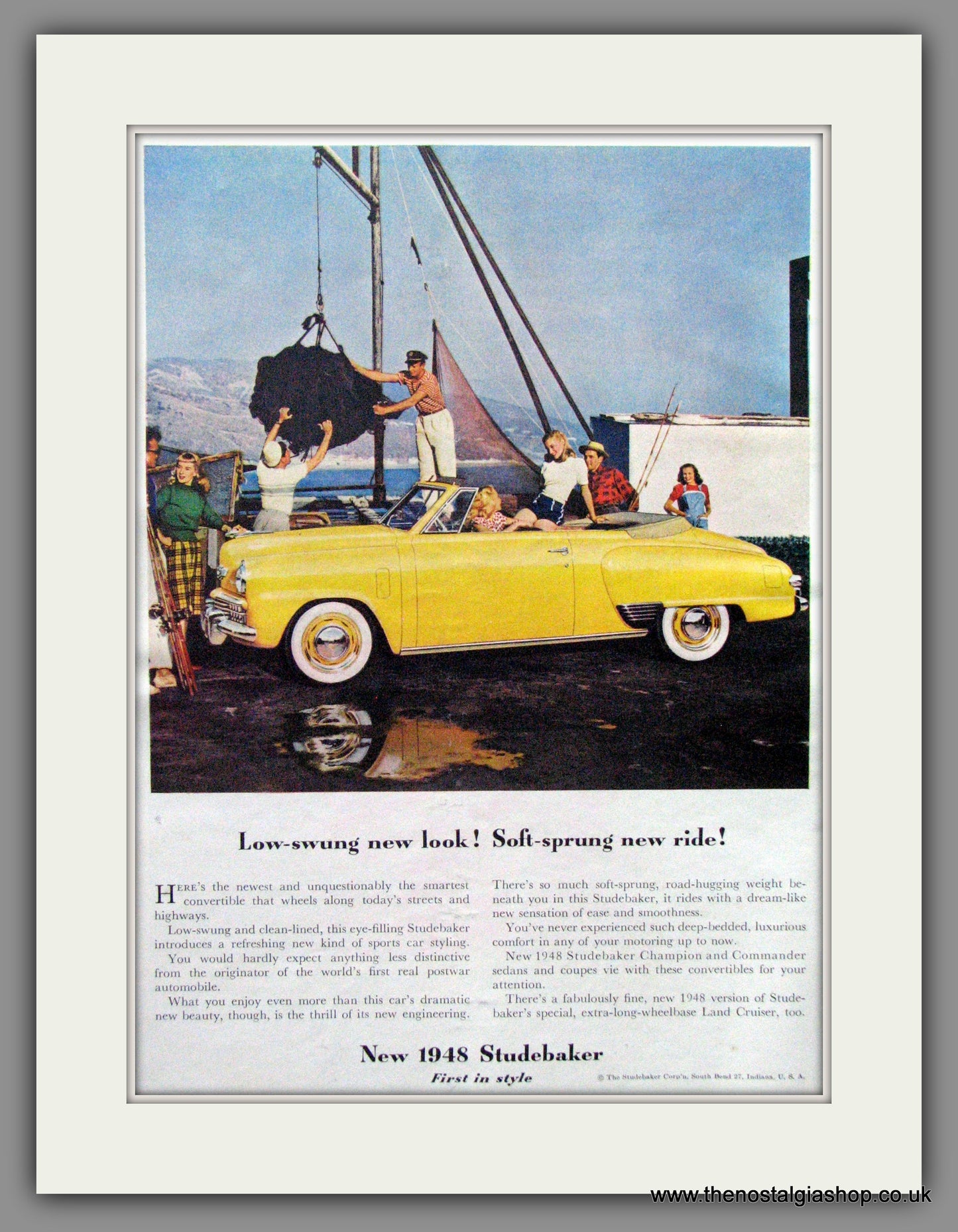 Studebaker Champion Convertible. 1948 Original American Advert (ref AD52287)