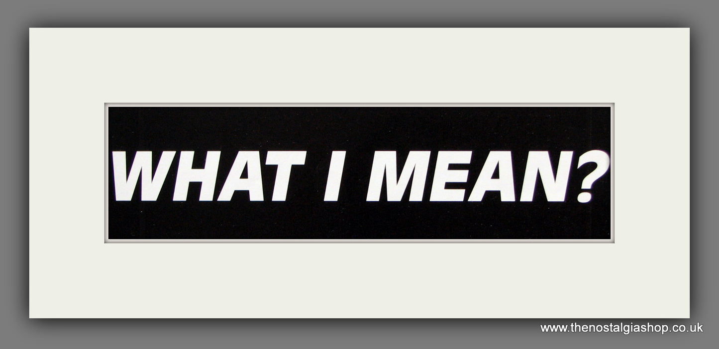 Oasis. D'You Know What I Mean?. Original Double Advert 1997 (ref AD400096)