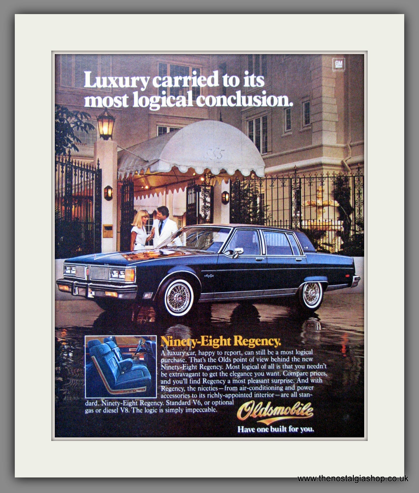 Oldsmobile Regency Ninety Eight '83. Original American Advert 1983 (ref AD52790)