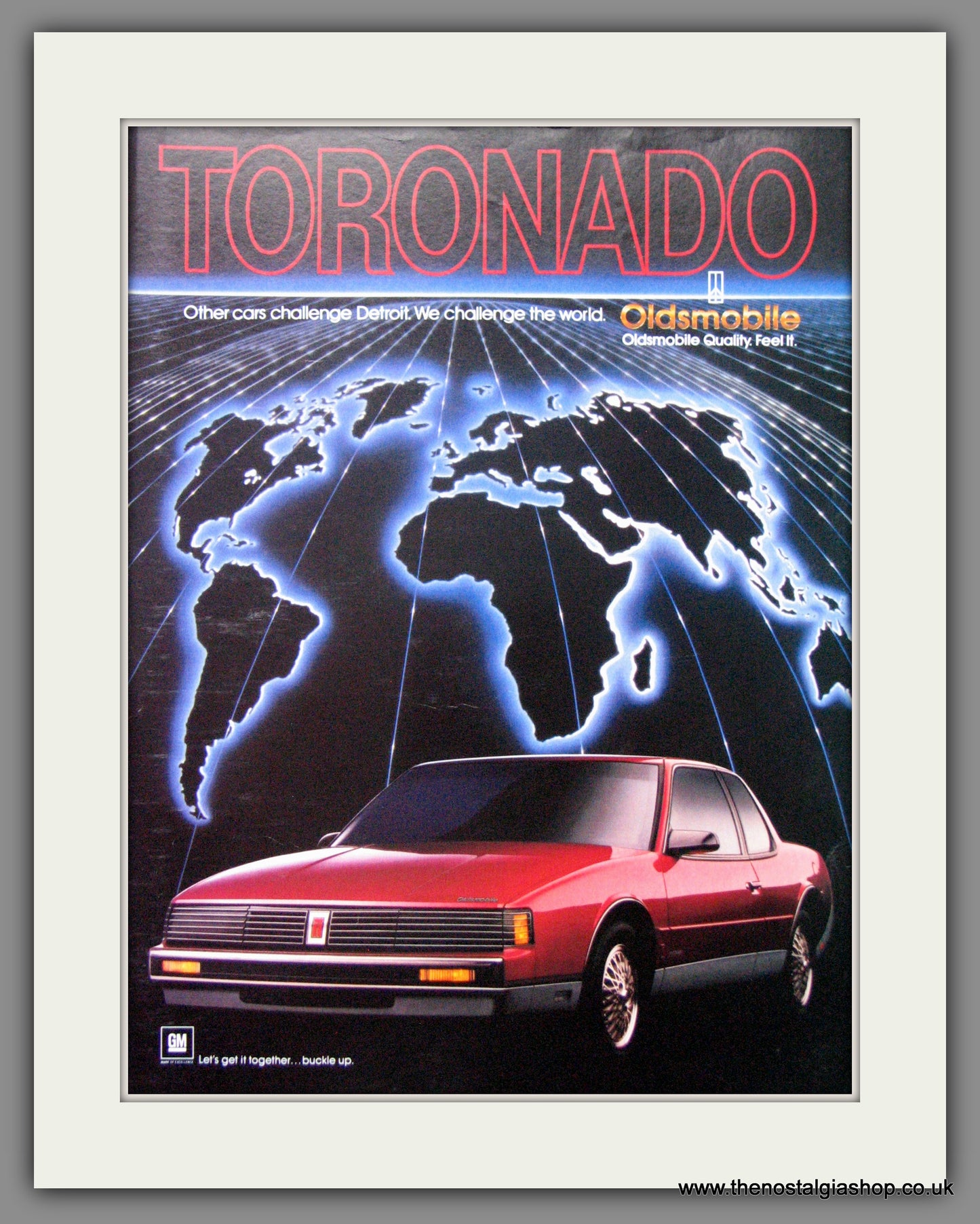 Oldsmobile Toronado '86. Original American Advert 1986 (ref AD52794)