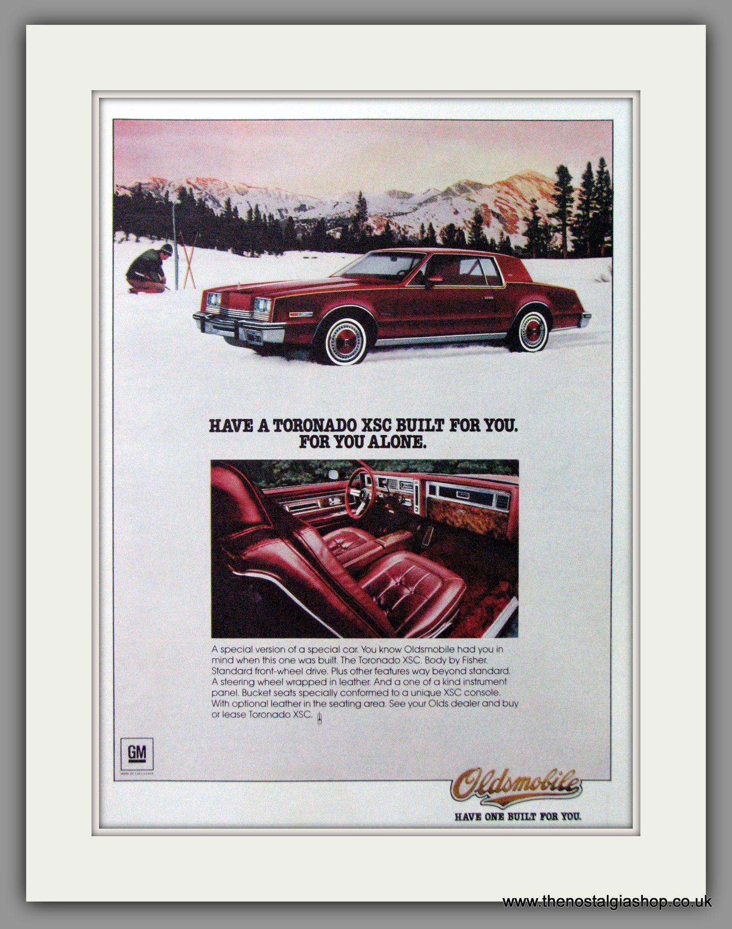 Oldsmobile Toronado XSC '79. Original American Advert 1979 (ref AD52798)