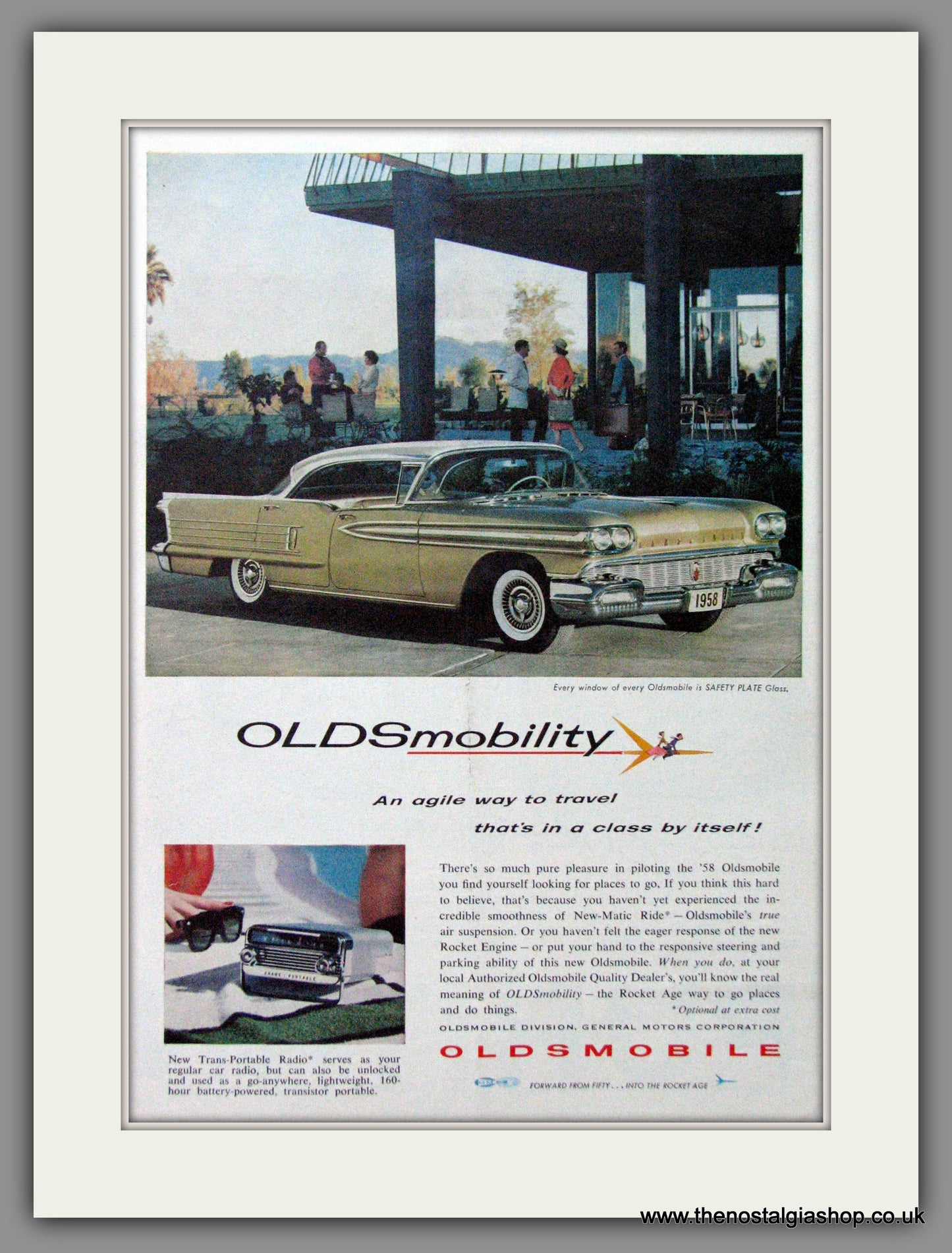 Oldsmobile '58. Original American Advert 1958 (ref AD52818)