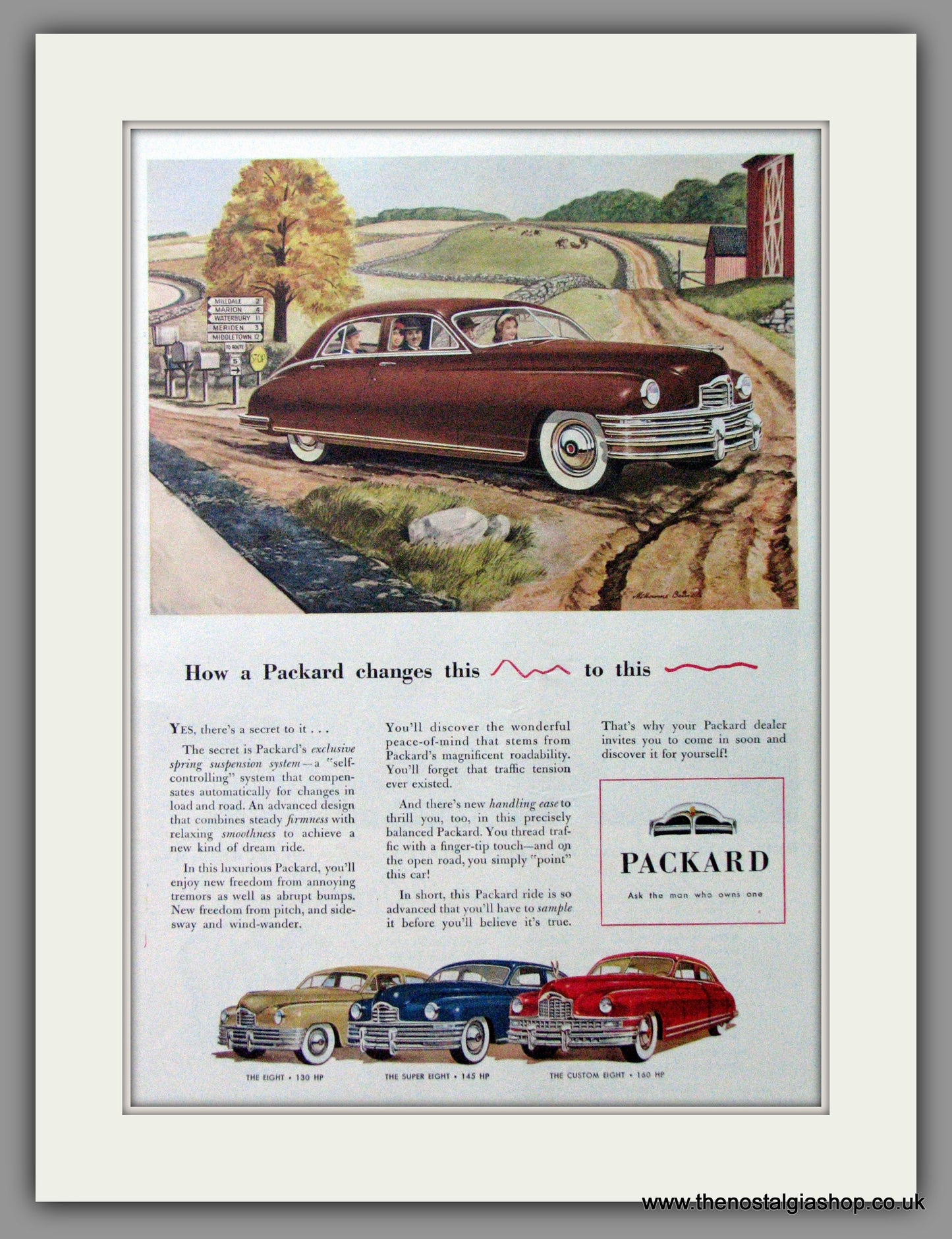 Packard Eight Models. '48. Original American Advert 1948 (ref AD52845)